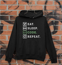 Load image into Gallery viewer, Eat Sleep Code Repeat Unisex Hoodie for Men/Women-Black-Ektarfa.online
