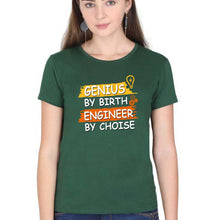 Load image into Gallery viewer, Genius Engineer T-Shirt for Women-Dark Green-Ektarfa.online
