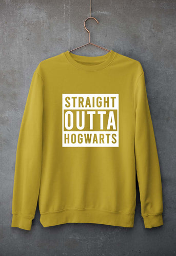 Harry Potter Hogwarts Unisex Sweatshirt for Men/Women-Mustard Yellow-Ektarfa.online