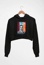 Load image into Gallery viewer, Justin Bieber Crop HOODIE FOR WOMEN-Black-Ektarfa.online
