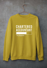 Load image into Gallery viewer, Chartered Accountants(CA) In Progress Unisex Sweatshirt for Men/Women-Mustard Yellow-Ektarfa.online
