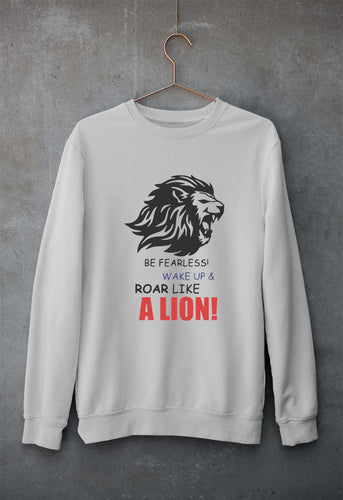Lion Unisex Sweatshirt for Men/Women-Grey Melange-Ektarfa.online