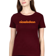 Load image into Gallery viewer, Nicklodeon T-Shirt for Women-Maroon-Ektarfa.online
