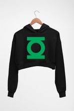 Load image into Gallery viewer, Green Lantern Superhero Crop HOODIE FOR WOMEN-Black-Ektarfa.online
