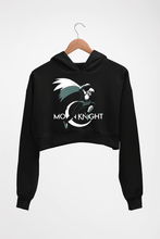 Load image into Gallery viewer, Moon Knight Crop HOODIE FOR WOMEN-Black-Ektarfa.online

