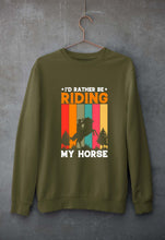 Load image into Gallery viewer, Horse Riding Unisex Sweatshirt for Men/Women-Olive Green-Ektarfa.online
