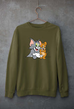 Load image into Gallery viewer, Tom and Jerry Unisex Sweatshirt for Men/Women-Olive Green-Ektarfa.online
