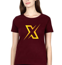 Load image into Gallery viewer, Battlegrounds Mobile India (BGMI) T-Shirt for Women-Maroon-Ektarfa.online
