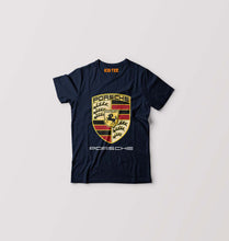 Load image into Gallery viewer, Porsche Logo Kids T-Shirt for Boy/Girl-Navy Blue-Ektarfa.online
