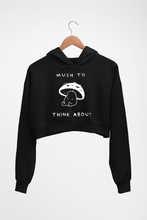 Load image into Gallery viewer, Mushroom Crop HOODIE FOR WOMEN-Black-Ektarfa.online
