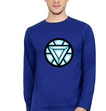 Load image into Gallery viewer, ARC REACTOR Iron Man Superhero Full Sleeves T-Shirt for Men-Royal Blue-Ektarfa.online

