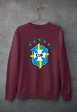 Load image into Gallery viewer, Brazil Football Unisex Sweatshirt for Men/Women-Maroon-Ektarfa.online
