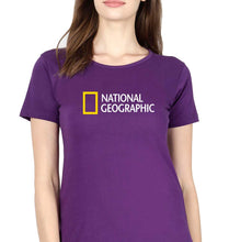 Load image into Gallery viewer, National Geographic T-Shirt for Women-Purple-Ektarfa.online
