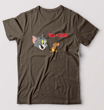 Load image into Gallery viewer, Tom and Jerry T-Shirt for Men-Olive Green-Ektarfa.online
