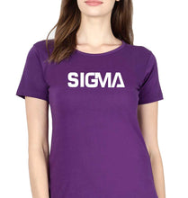 Load image into Gallery viewer, Sigma T-Shirt for Women-Purple-Ektarfa.online
