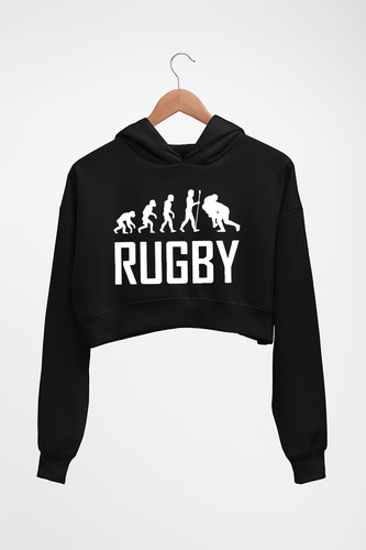 Rugby Evolution Crop HOODIE FOR WOMEN-Black-Ektarfa.online