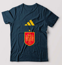Load image into Gallery viewer, Spain Football T-Shirt for Men-Petrol Blue-Ektarfa.online
