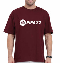 Load image into Gallery viewer, Fifa 22 Oversized T-Shirt for Men-Maroon-Ektarfa.online
