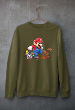 Load image into Gallery viewer, Mario Unisex Sweatshirt for Men/Women-Olive Green-Ektarfa.online
