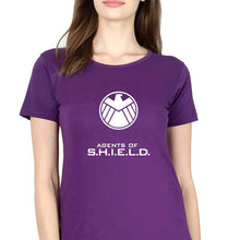Load image into Gallery viewer, Agents of S.H.I.E.L.D Love T-Shirt for Women-Purple-Ektarfa.online
