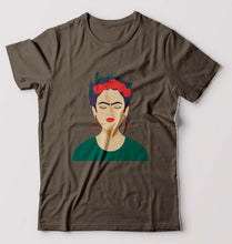 Load image into Gallery viewer, Frida Kahlo T-Shirt for Men-Olive Green-Ektarfa.online
