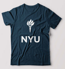 Load image into Gallery viewer, New York University T-Shirt for Men-Petrol Blue-Ektarfa.online
