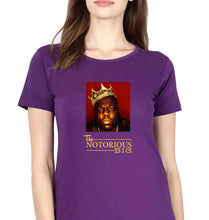 Load image into Gallery viewer, The Notorious Big T-Shirt for Women-Purple-Ektarfa.online
