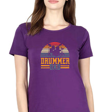 Load image into Gallery viewer, Drummer Dad T-Shirt for Women-Ektarfa.online
