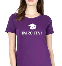 Load image into Gallery viewer, IIM Rohtak T-Shirt for Women-Purple-Ektarfa.online
