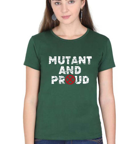 X-Men Mutant T-Shirt for Women-Dark Green-Ektarfa.online
