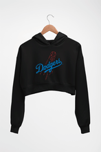Load image into Gallery viewer, Los Angeles Dodgers Crop HOODIE FOR WOMEN-Black-Ektarfa.online
