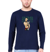 Load image into Gallery viewer, Nate Diaz UFC Full Sleeves T-Shirt for Men-Navy Blue-Ektarfa.online
