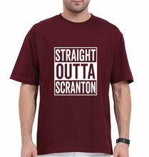 Load image into Gallery viewer, Straight Outta Scranton Oversized T-Shirt for Men-Maroon-Ektarfa.online
