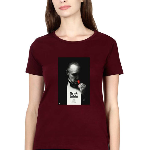 The Godfather T-Shirt for Women-Maroon-Ektarfa.online