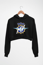 Load image into Gallery viewer, MV Agusta Crop HOODIE FOR WOMEN-Black-Ektarfa.online
