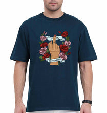 Load image into Gallery viewer, Fuck Patriarchy Oversized T-Shirt for Men-Petrol Blue-Ektarfa.online
