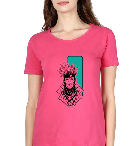 Gambit-x-men T-Shirt for Womena-Pink-Ektarfa.online