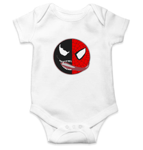 Load image into Gallery viewer, Venom VS Spiderman Kids Romper Kids Romper For Baby Boy/Girl-0-5 Months(18 Inches)-White-Ektarfa.online
