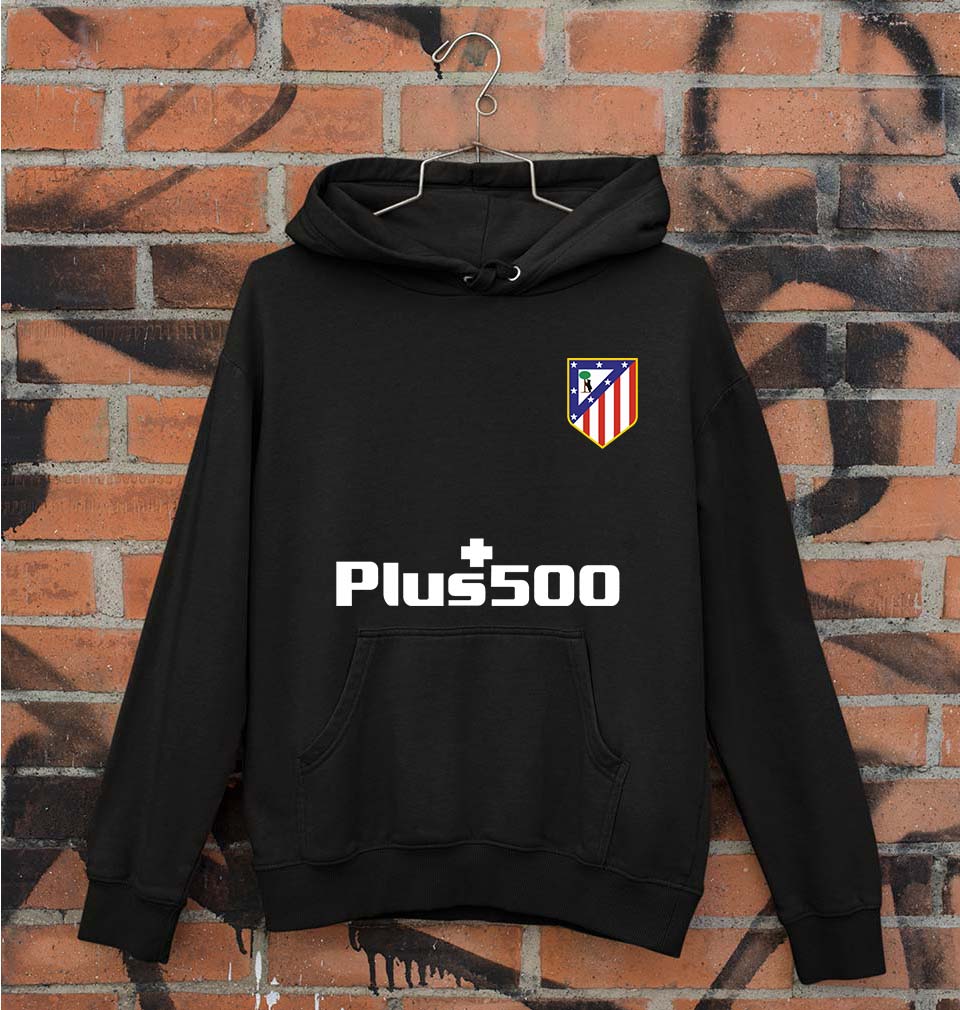 Atletico Madrid 2021-22 Unisex Hoodie for Men/Women-Black-Ektarfa.online