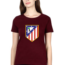 Load image into Gallery viewer, Atlético Madrid T-Shirt for Women-Maroon-Ektarfa.online

