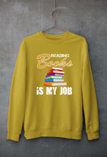 Load image into Gallery viewer, Books Unisex Sweatshirt for Men/Women-Mustard Yellow-Ektarfa.online
