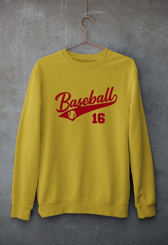 Baseball Unisex Sweatshirt for Men/Women-Mustard Yellow-Ektarfa.online