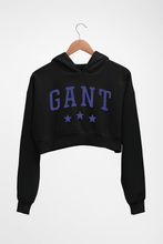 Load image into Gallery viewer, Varsity Gant Crop HOODIE FOR WOMEN-Black-Ektarfa.online
