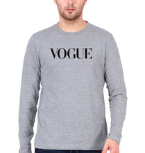 Load image into Gallery viewer, Vogue Full Sleeves T-Shirt for Men-Grey Melange-Ektarfa.online
