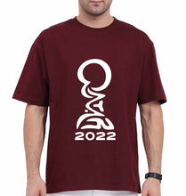Load image into Gallery viewer, FIFA World Cup Qatar 2022 Oversized T-Shirt for Men-Maroon-Ektarfa.online
