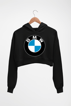 Load image into Gallery viewer, BMW Crop HOODIE FOR WOMEN-Black-Ektarfa.online

