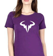 Load image into Gallery viewer, Rafael Nadal (RAFA) T-Shirt for Women-XS(32 Inches)-Purple-Ektarfa.online
