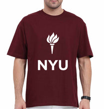 Load image into Gallery viewer, New York University Oversized T-Shirt for Men-Maroon-Ektarfa.online
