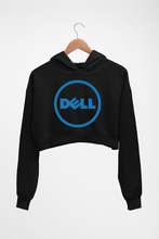 Load image into Gallery viewer, Dell Crop HOODIE FOR WOMEN-Black-Ektarfa.online
