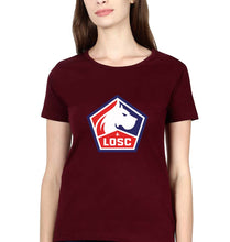 Load image into Gallery viewer, Lille T-Shirt for Women-Maroon-Ektarfa.online
